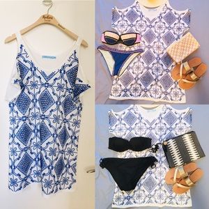 🌻3 for $16! Embroidered Cold Shoulder Cover Up